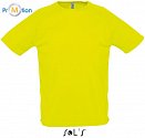 SOL'S | Sporty - Pánské raglánové tričko neon yellow
