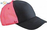 Myrtle Beach | MB 6550 - Kšiltovka 5 panelů black/neon pink