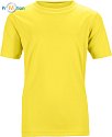 James & Nicholson | JN 358K - Sportovní dětské tričko yellow