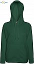 F.O.L. | Lady-Fit Lightweight Hooded Sweat - Dámská mikina s kapucí bottle green