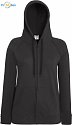 F.O.L. | Lady-Fit LW Hooded Sweat Jacket - Dámská mikina s kapucí light graphite