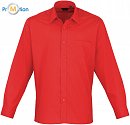 Premier | PR200 - Poplin shirt with long sleeves