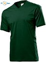 Stedman | Classic V-Neck Men - Tričko s výstřihem do V bottle green