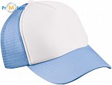 Myrtle Beach | MB 71 - Dětská kšiltovka, 5 panelů, polyester white/light blue