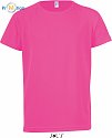SOL'S | Sporty Kids - Dětské raglánové tričko neon pink