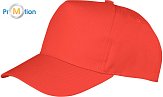 Result Headwear | RC084X - Kšiltovka, 5 panelů red