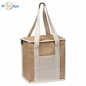 Jute cooler bag