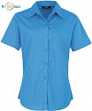 Premier | PR302 - Ladies poplin shirt with short sleeves