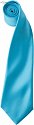 Premier | PR750 - Saténová kravata "Colours" turquoise
