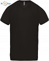 Kariban ProAct | PA476 - Pánské sportovní tričko s V výstřihem black