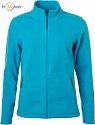 James & Nicholson | JN 781 - Dámská microfleece bunda turquoise