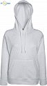 F.O.L. | Lady-Fit Lightweight Hooded Sweat - Dámská mikina s kapucí heather grey