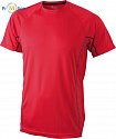 James & Nicholson | JN 421 - Pánské reflexní běžecké tričko red/black