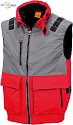 Result Work-Guard | R335X - Workwear Gilet "X-Over" red/grey
