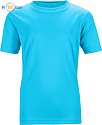 James & Nicholson | JN 358K - Sportovní dětské tričko turquoise