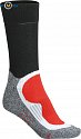 James & Nicholson | JN 211 - Sportovní ponožky dlouhé black/red