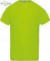 Kariban ProAct | PA476 - Pánské sportovní tričko s V výstřihem lime