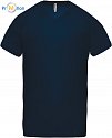 Kariban ProAct | PA476 - Pánské sportovní tričko s V výstřihem navy