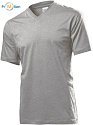 Stedman | Classic V-Neck Men - Tričko s výstřihem do V grey heather