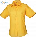 Premier | PR302 - Dámská popelínová košile s krátkým rukávem sunflower