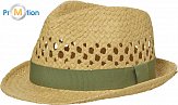 Myrtle Beach | MB 6598 - Letní módní klobouk straw/olive