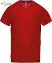 Kariban ProAct | PA476 - Pánské sportovní tričko s V výstřihem red