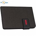 A5 conference folder with Power Bank, red, logo print