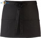 Premier | PR155 - Zástěra do pasu s kapsou "Colours" black