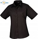 Premier | PR302 - Ladies poplin shirt with short sleeves