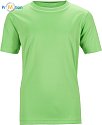 James & Nicholson | JN 358K - Sportovní dětské tričko lime green