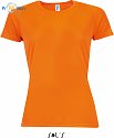 SOL'S | Sporty Women - Dámské raglánové tričko neon orange
