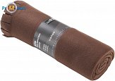 James & Nicholson | JN 956 - Fleece deka s prostřihy brown