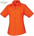 Premier | PR302 - Dámská popelínová košile s krátkým rukávem orange
