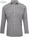 Premier | PR220 - Men&#39;s shirt &quot;Gingham&quot; long sleeve