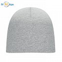 Unisex cap made of cotton, light gray, logo print