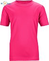 James & Nicholson | JN 358K - Sportovní dětské tričko pink