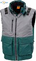 Result Work-Guard | R335X - Workwear Gilet "X-Over" bottle green/grey