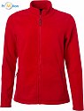 James & Nicholson | JN 781 - Dámská microfleece bunda red