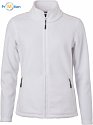 James & Nicholson | JN 781 - Dámská microfleece bunda white