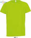 SOL'S | Sporty Kids - Dětské raglánové tričko neon green