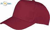 Result Headwear | RC084J - Dětská kšiltovka, 5 panelů burgundy