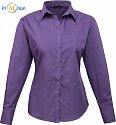 Premier | PR300 - Dámská popelínová košile s dlouhým rukávem purple