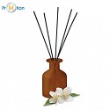 Home scented reed diffuser, jasmine, logo print