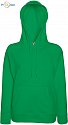 F.O.L. | Lady-Fit Lightweight Hooded Sweat - Dámská mikina s kapucí kelly green