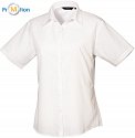Premier | PR302 - Dámská popelínová košile s krátkým rukávem