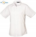 Premier | PR302 - Ladies poplin shirt with short sleeves