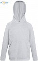 F.O.L. | Kids Lightweight Hooded Sweat - Dětská mikina s kapucí heather grey