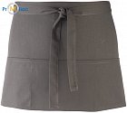 Premier | PR155 - Zástěra do pasu s kapsou "Colours" dark grey