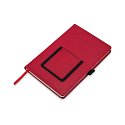 EIBAR notebook A5 with two pockets, red with logo print