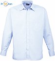 Premier | PR200 - Popelínová košile s dlouhým rukávem light blue